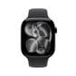 Apple Watch Series 11 (GPS+Cellular) 46mm Jet Black Aluminum Case with Black Sport Band - M/L - Jet Black - (2025)(Pre-Order), , large