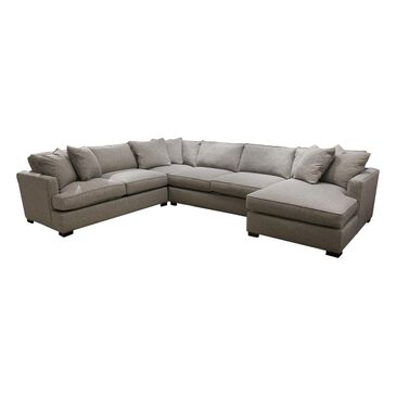 Fulton Home Triumph 4-Piece U-Shaped Stationary Sectional in Gray, , large