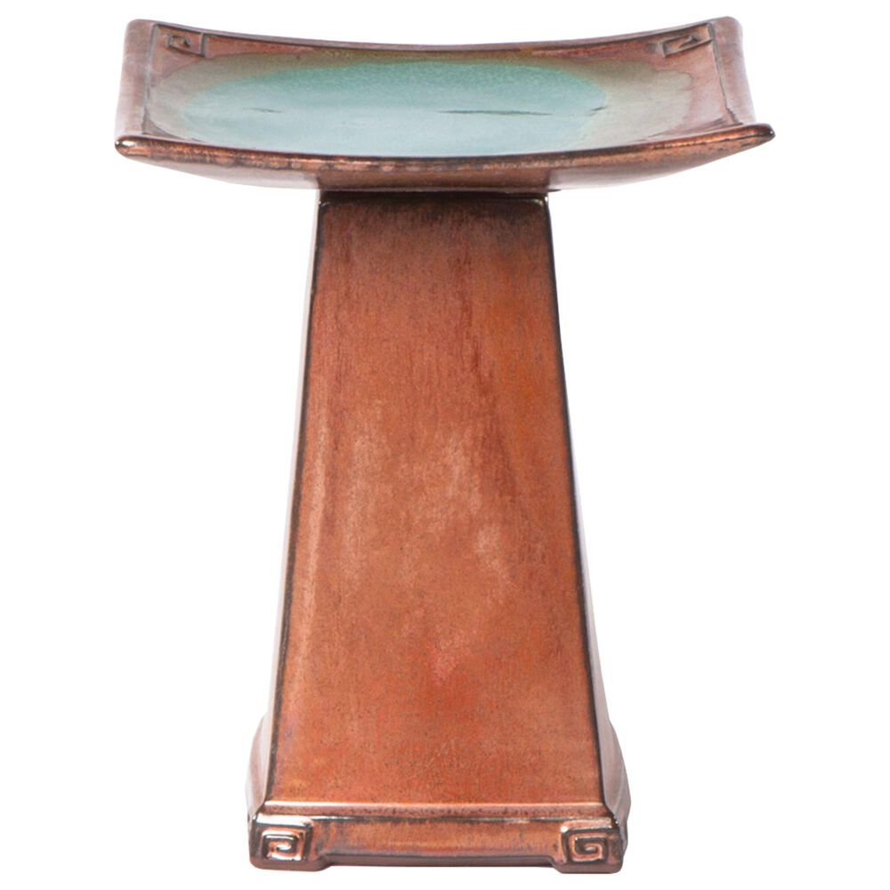 Alfresco Home Zen Patio Bird Bath in Copper, , large