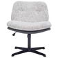 Impressions Vanity Alicia Vanity Chair with White Tweed Cushion in Black, , large