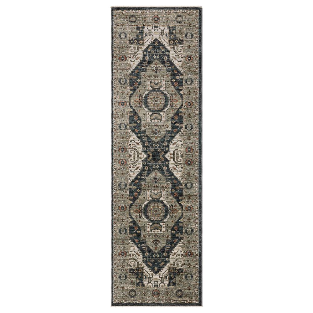 Oriental Weavers Eliana Brown and Blue 2"3" x 7"6" Runner, , large