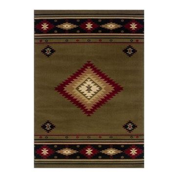 Oriental Weavers Hudson 87J 5"3" x 7"6" Green Area Rug, , large