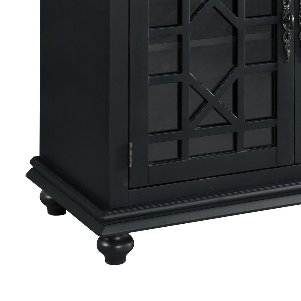 Forma &amp; Co Cassandra Small Spaces TV Stand in Antique Black, , large