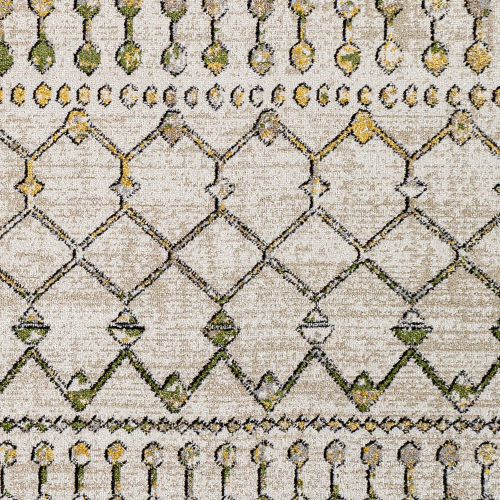Surya Lavadora 2&#39;7&quot; x 7&#39;3&quot; Sage, Mustard, Black, Gray and Light Beige Runner, , large