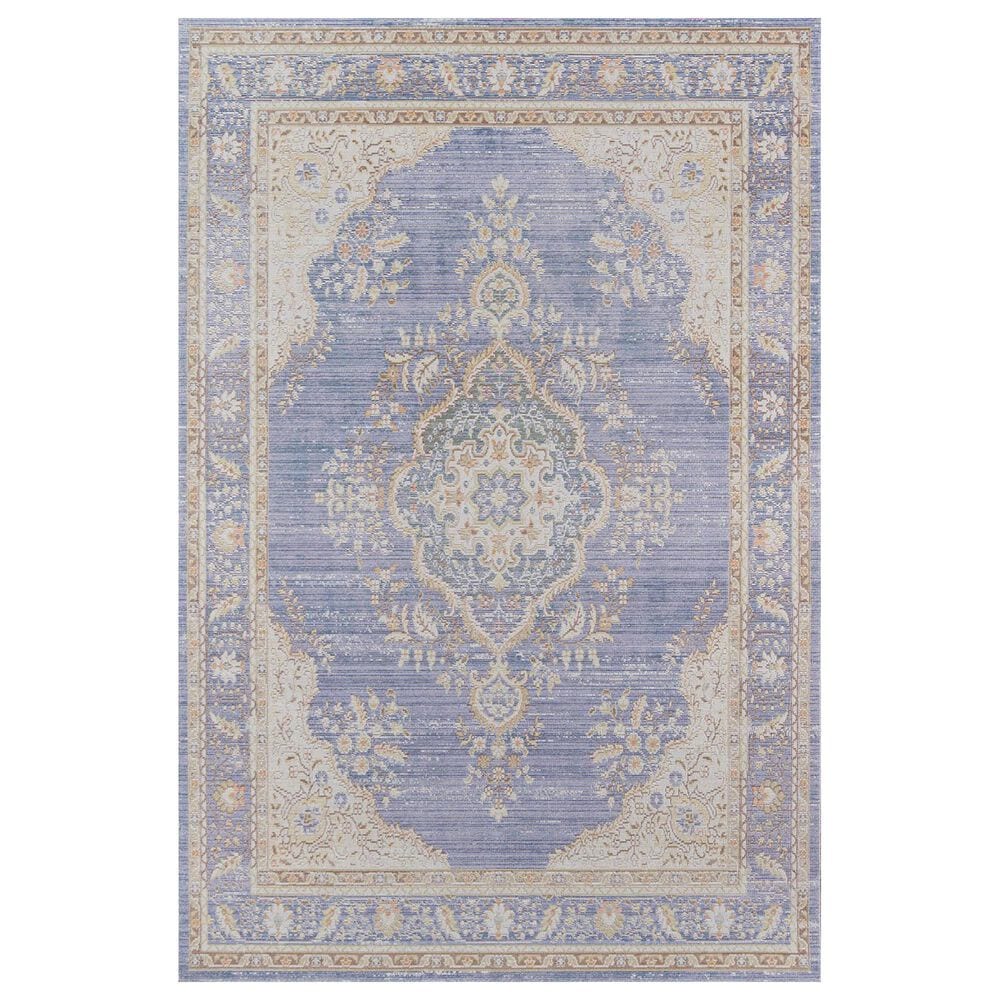 Momeni Isabella 4" x 6" Periwinkle Area Rug, , large
