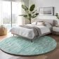 Dalyn Rug Company Pacifica PA1 8" Round Aqua Area Rug, , large
