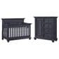 Oxford Baby Weston 2-Piece Crib and Chifferobe Nursery Set in Midnight Slate, , large