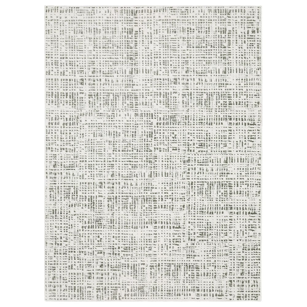 Oriental Weavers Montecito Abstract Tweed 2"3" x 7"6" White Runner, , large