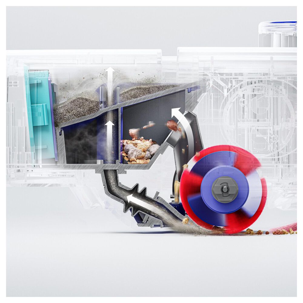 Dyson R1 Nurovi Dry Robot Vacuum in Silver and Vinca Blue, , large