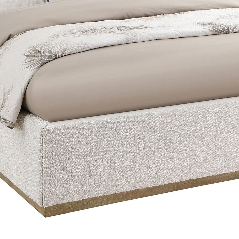 Pacific Landing Knox Queen Upholstered Platform Bed in Cream, , large