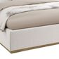 Pacific Landing Knox Queen Upholstered Platform Bed in Cream, , large