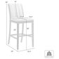 Armen Living Nolan 26" Counter Height Stool in Matte White, , large