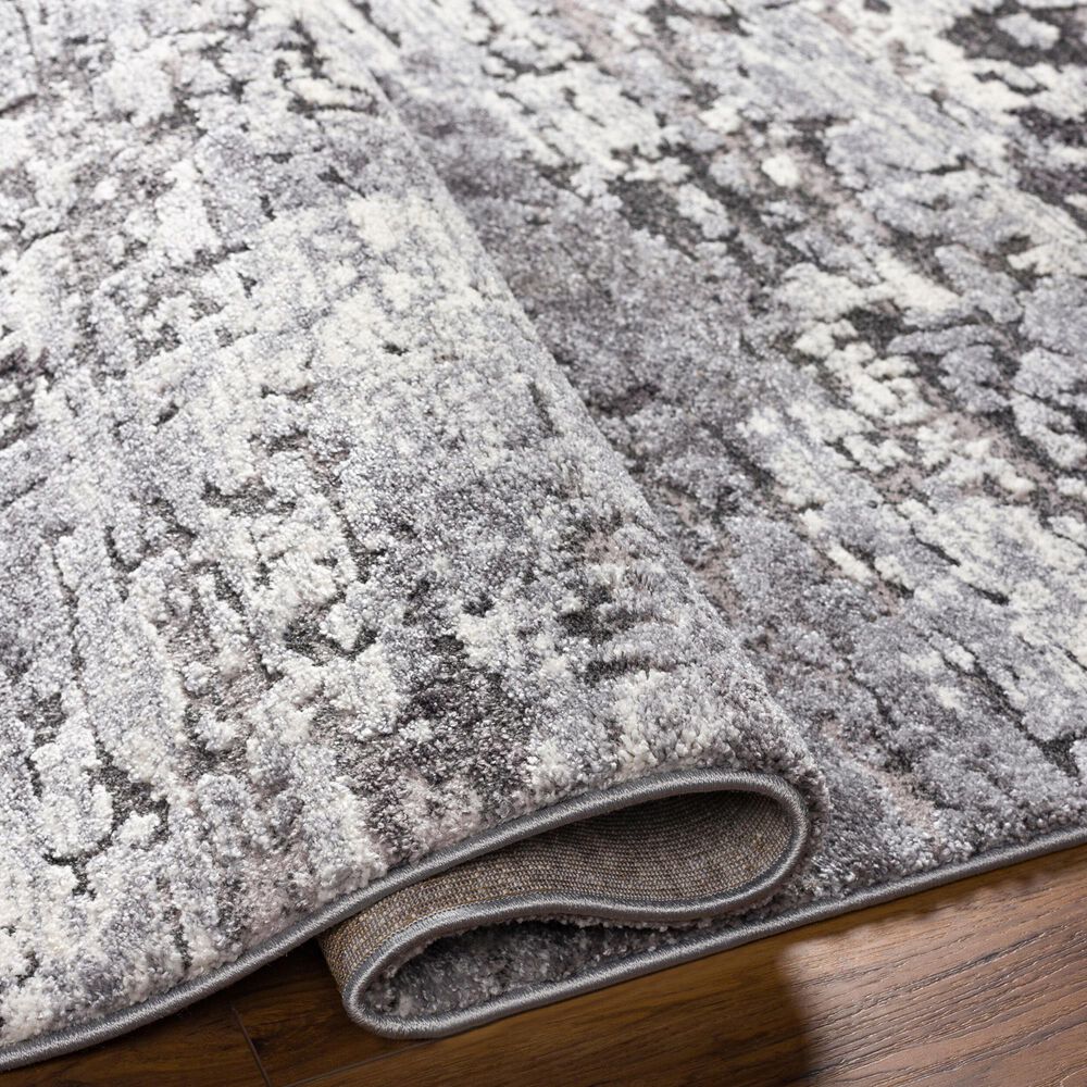 Surya Tuscany TUS-2310 Gray, Charcoal, Black and Ivory 8&#39;10&quot; x 12&#39;2&quot; Area Rug, , large