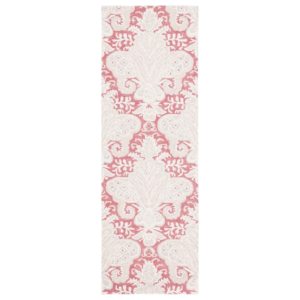 Safavieh Micro-Loop 2"3" x 7" Pink and Beige Runner, , large