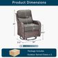 Sunwell Garden Patio Swivel Glider Chair with Brown Wicker in Gray (Set of 2), , large