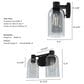 Hunter Lochmeade 2-Light Vanity in Natural Iron, , large