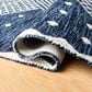 Safavieh Micro-Loop MLP171M 4" x 6" Blue and Ivory Area Rug, , large