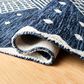 Safavieh Micro-Loop MLP171M 4" x 6" Blue and Ivory Area Rug, , large