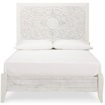 Ashley Paxberry Full Bed in White Wash, , large