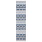 Safavieh Cabana CBN333M 2"2" x 11" Blue and Grey Indoor/Outdoor Performance Runner, , large