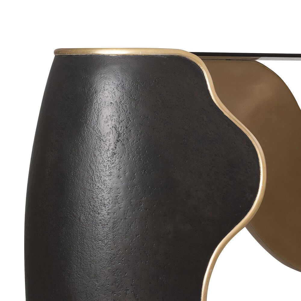 Hooker Furniture Melange Console Table in Black and Gold, , large
