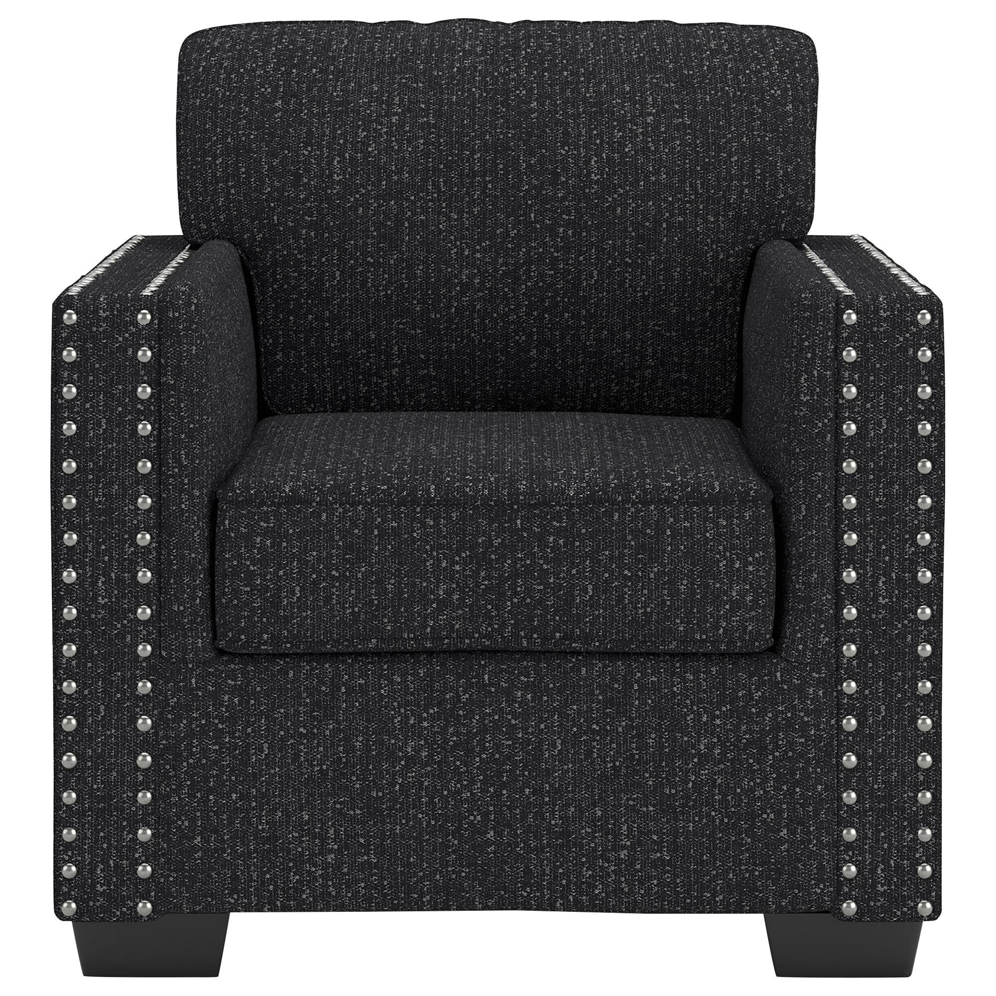 Ashley Jasmine Peaks Chair and a Half in Coal