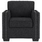 Ashley Jasmine Peaks Chair and a Half in Coal, , large