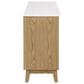 Furniture of America Nayel 3-Door Genuine Marble Top Server in Natural, , large