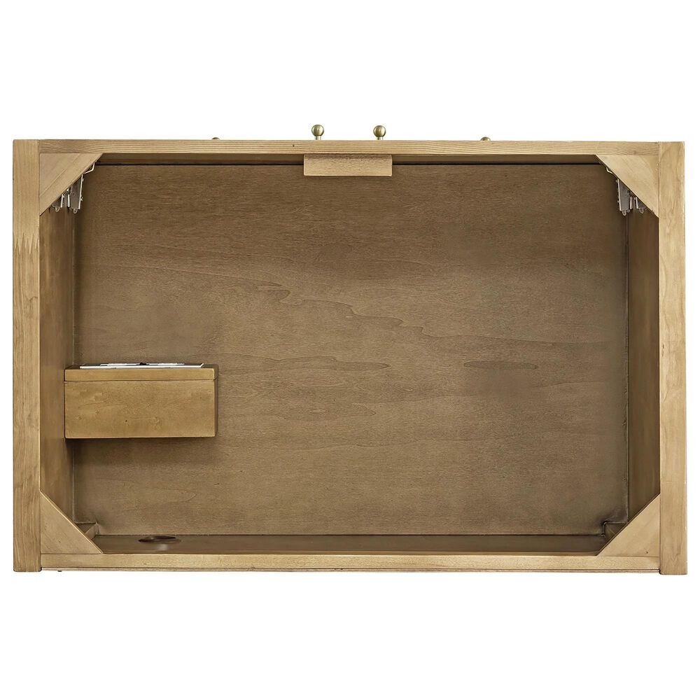 James Martin Vanities Hudson 36&quot; Single Bathroom Vanity in Light Natural Oak with 3 cm Eternal Marfil Quartz Top and Rectangular Sink, , large