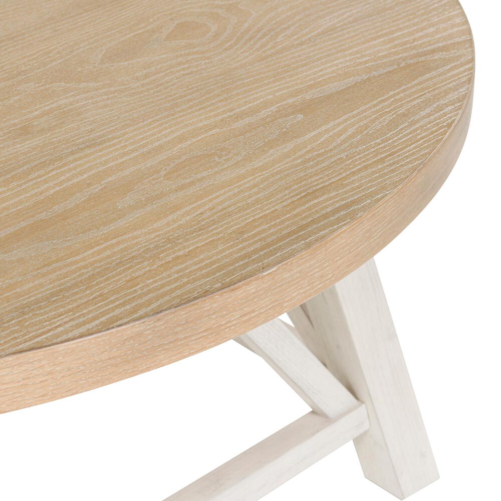 Ashley Fawndell 3-Piece Occasional Table Set in Antiqued White and Light Brown, , large