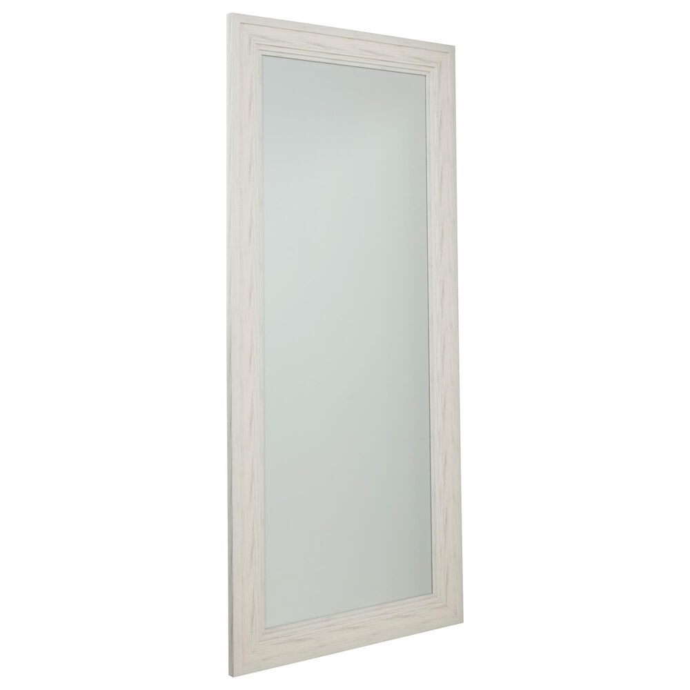 Ashley Jacee Floor Mirror in Antique White, , large