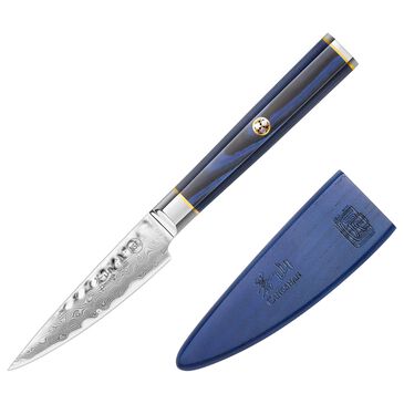 Cangshan Kita 3.5" Paring Knife with Sheath in Blue, Black and Silver, , large
