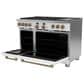 Cafe 8.25 Cu. Ft. Freestanding Dual Fuel Range with Double Oven in Matte White and Brushed Bronze, , large