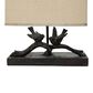 Creative Coop Bird Table Lamp with Rectangle Shade in Black, , large