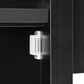 HOMLUX 58" Kitchen Island with Drop Leaf in Black and Brown, , large