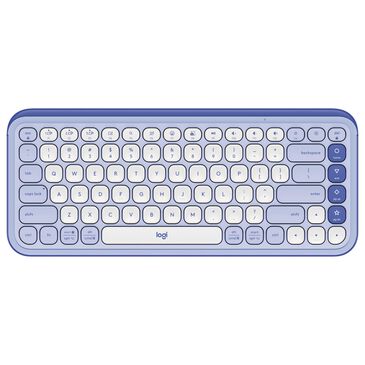 Logitech POP Icon Keys Wireless Bluetooth Keyboard in Lilac and Off White, , large