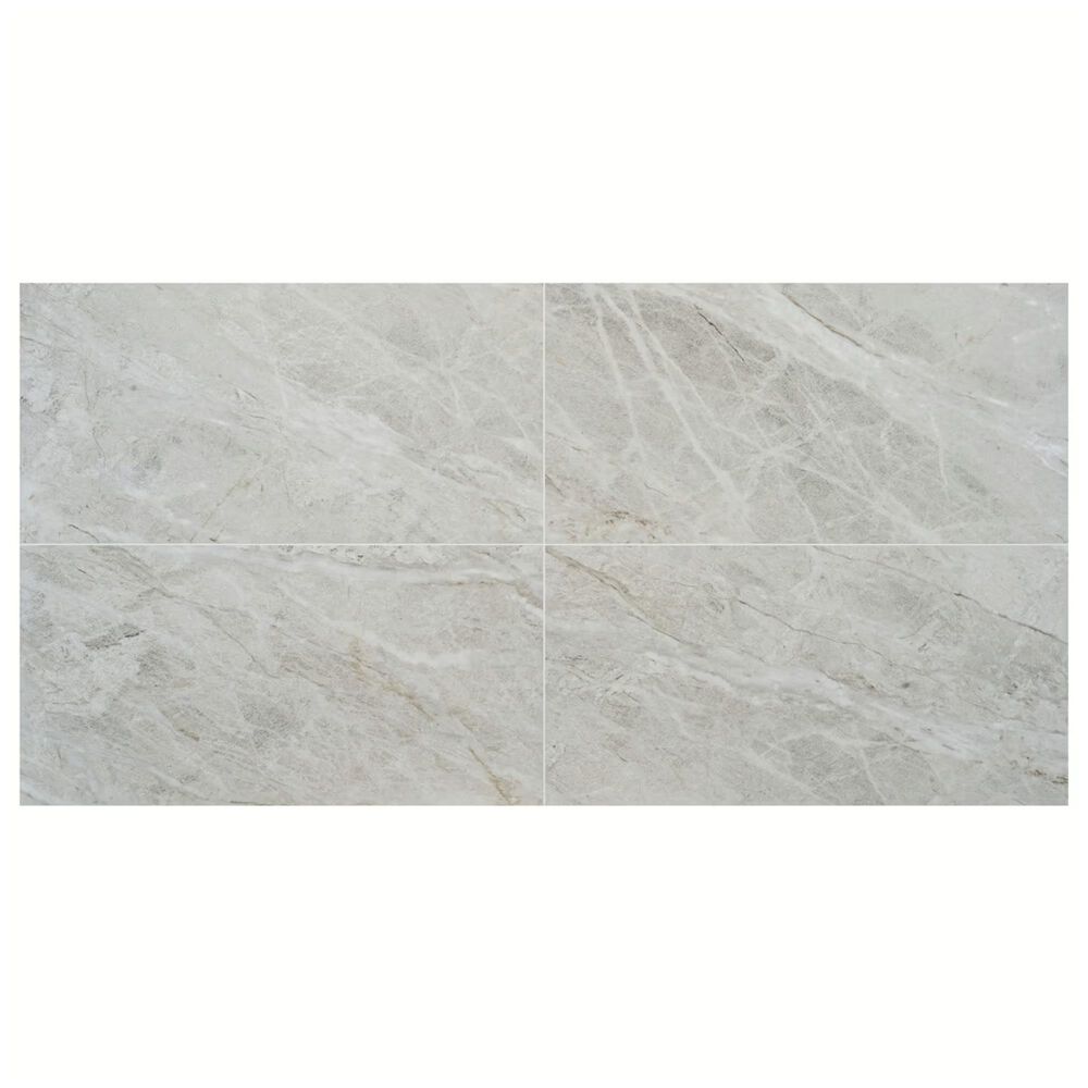 Soho Studio Monarx Ivory White 24" x 48" Satin Porcelain Tile, , large