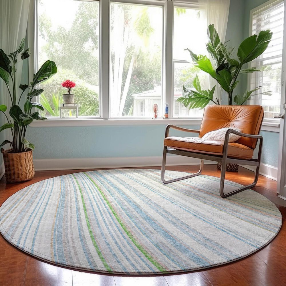 Dalyn Rug Company Neo NO14 8&#39; Round Ivory Area Rug, , large