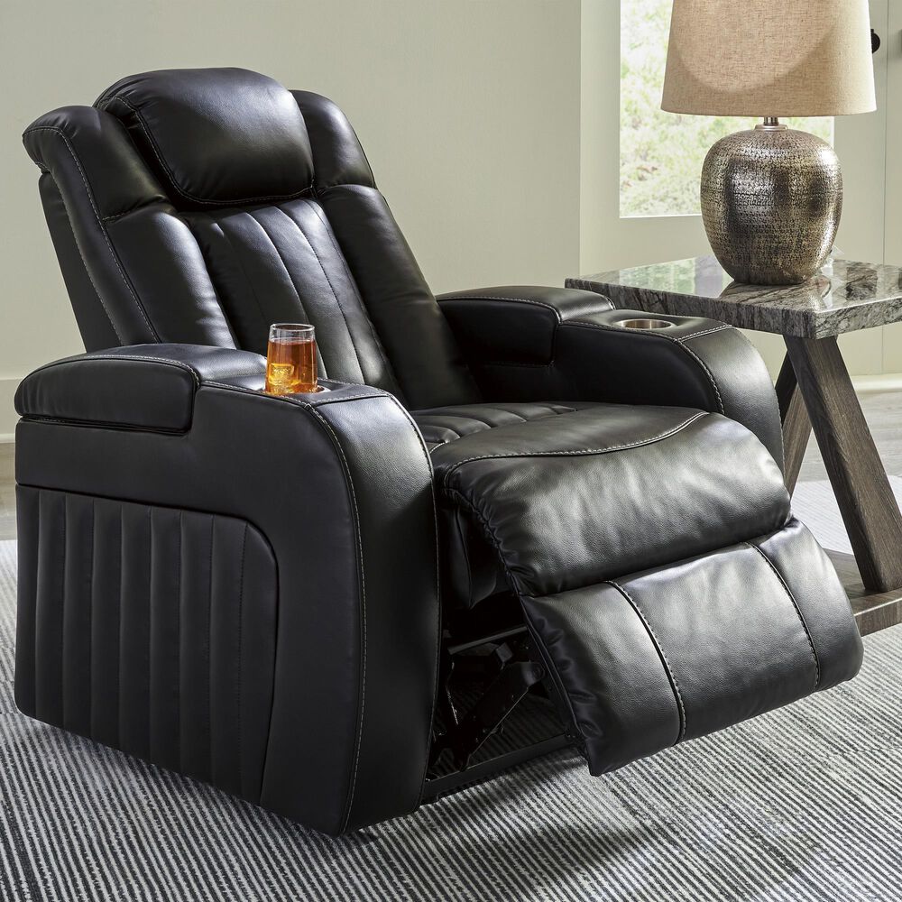 Ashley Caveman Den Power Recliner in Midnight, , large