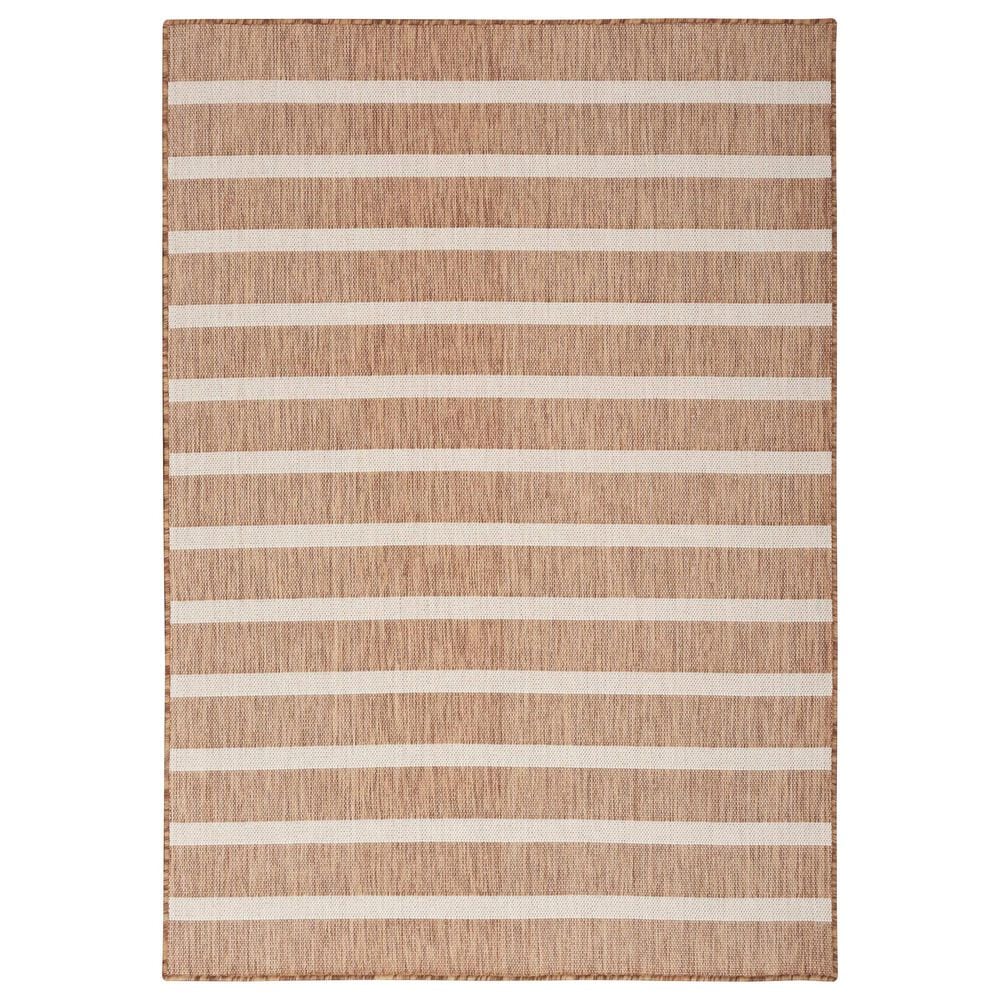 Nourison Positano POS03 Jute and Ivory 8" x 10" Indoor/Outdoor Area Rug, , large