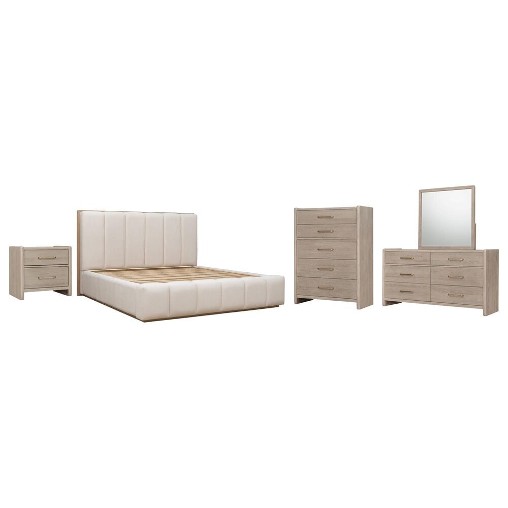 Urban Home Gardenia 5-Piece King Bedroom Set in Chai, , large