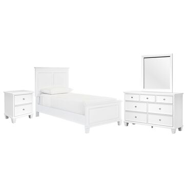 Signature Design by Ashley Fortman 4-Piece Twin Bedroom Set in White, , large
