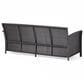 Hearth and Haven ST Lucia Outdoor Sofa with Tan Cushion in Brown, , large