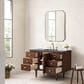 James Martin Vanities Amberly 48" Single Bathroom Vanity in Walnut with 3 cm Charcoal Soapstone Quartz Top and Rectangular Sink, , large