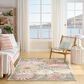 Nourison Aloha ALH33 Sage and Rose 5"3" x 7"5" Indoor/Outdoor Area Rug, , large