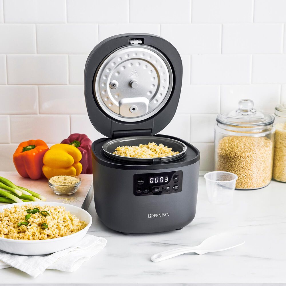 Green Pan Advanced 8-Cup Rice Cooker in Graphite, , large