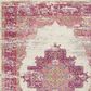 Nourison Passion PSN03 5"3" x 7"3" Ivory and Fushia Area Rug, , large