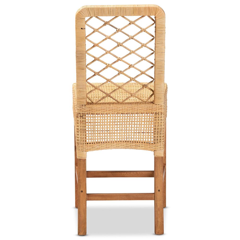 Baxton Studio Moscow Counter Stool in Natural Brown and Walnut Brown, , large