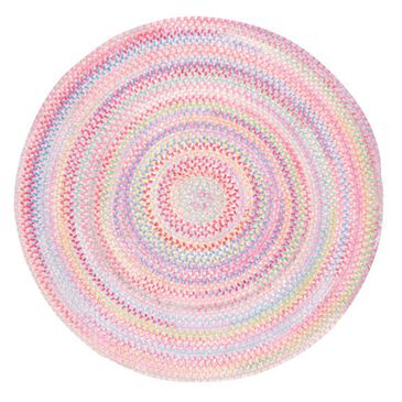 Capel Cutting Garden Rugs 0450-510 7"6" Tea Rose Round Kids Rug, , large