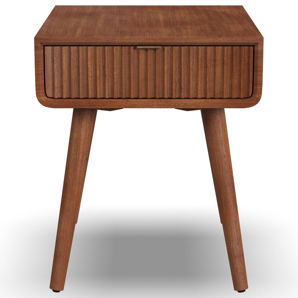 Flexsteel Ludwig 1-Drawer End Table in Walnut, , large